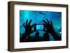 Tourists at S.E.A. Aquarium, Singapore-Paul Souders-Framed Photographic Print