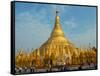 Tourists at Shwedagon Pagoda, Yangon, Myanmar-null-Framed Stretched Canvas