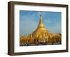 Tourists at Shwedagon Pagoda, Yangon, Myanmar-null-Framed Photographic Print