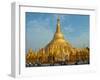 Tourists at Shwedagon Pagoda, Yangon, Myanmar-null-Framed Photographic Print