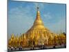 Tourists at Shwedagon Pagoda, Yangon, Myanmar-null-Mounted Photographic Print