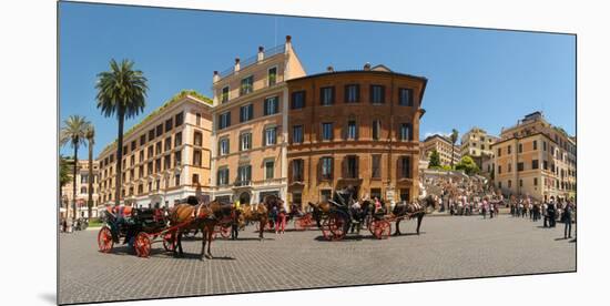 Tourists at Spanish Steps, Piazza Di Spagna, Rome, Lazio, Italy-null-Mounted Photographic Print