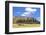 Tourists at the 15 Moai Restored Ceremonial Site of Ahu Tongariki-Michael Nolan-Framed Photographic Print