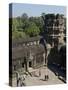 Tourists at the Angkor Wat Archaeological Park, Siem Reap, Cambodia, Indochina, Southeast Asia-Julio Etchart-Stretched Canvas