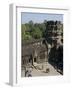 Tourists at the Angkor Wat Archaeological Park, Siem Reap, Cambodia, Indochina, Southeast Asia-Julio Etchart-Framed Photographic Print