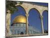 Tourists at the Dome of the Rock, Old City, Unesco World Heritage Site, Jerusalem, Israel-Eitan Simanor-Mounted Photographic Print