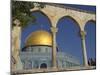 Tourists at the Dome of the Rock, Old City, Unesco World Heritage Site, Jerusalem, Israel-Eitan Simanor-Mounted Photographic Print