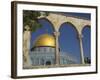 Tourists at the Dome of the Rock, Old City, Unesco World Heritage Site, Jerusalem, Israel-Eitan Simanor-Framed Photographic Print