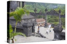 Tourists at Tomb of Khai Dinh, Hue, Thua Thien-Hue, Vietnam, Indochina, Southeast Asia, Asia-Ian Trower-Stretched Canvas