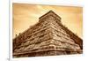 Tourists Climb the Pyramid of Kukulcan-Thom Lang-Framed Photographic Print