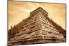 Tourists Climb the Pyramid of Kukulcan-Thom Lang-Mounted Photographic Print