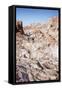 Tourists Climbing over the Top of Chulacao Caves, Moon Valley, Atacama Desert-Kimberly Walker-Framed Stretched Canvas