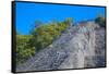 Tourists climbing the temple, Nohoch Mul Temple, Coba, Quintana Roo, Mexico, North America-Richard Maschmeyer-Framed Stretched Canvas