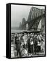 Tourists Come Ashore from Cruise Ship Caronia, South Queensferry, April 1957-null-Framed Stretched Canvas