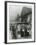 Tourists Come Ashore from Cruise Ship Caronia, South Queensferry, April 1957-null-Framed Premium Photographic Print