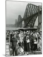Tourists Come Ashore from Cruise Ship Caronia, South Queensferry, April 1957-null-Mounted Premium Photographic Print