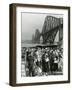 Tourists Come Ashore from Cruise Ship Caronia, South Queensferry, April 1957-null-Framed Photographic Print