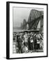 Tourists Come Ashore from Cruise Ship Caronia, South Queensferry, April 1957-null-Framed Photographic Print