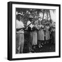 Tourists During a Halt by the Wayside, St Vincent, 1931-null-Framed Photographic Print