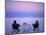 Tourists Enjoy Sundowners While Looking Out across the Endless Salt Crust of Salar De Uyuni-John Warburton-lee-Mounted Photographic Print