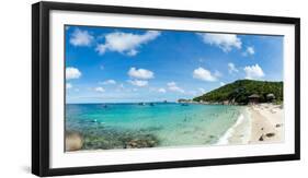 Tourists enjoy the clear waters of Koh Tao, Thailand, Southeast Asia, Asia-Logan Brown-Framed Photographic Print