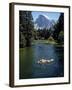 Tourists Float on a Raft in the Merced River at Yosemite National Park-Ralph Crane-Framed Photographic Print