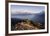 Tourists Gather on Poon Hill to Watch the Sunrise over the Annapurna Himal-Andrew Taylor-Framed Photographic Print