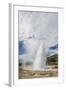 Tourists Gather to Watch Strokker Geyser (Geysir), an Erupting Spring at Haukadalur, Iceland-Michael Nolan-Framed Photographic Print