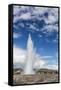 Tourists Gather to Watch Strokker Geyser (Geysir), an Erupting Spring at Haukadalur, Iceland-Michael Nolan-Framed Stretched Canvas