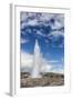 Tourists Gather to Watch Strokker Geyser (Geysir), an Erupting Spring at Haukadalur, Iceland-Michael Nolan-Framed Photographic Print