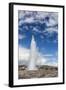 Tourists Gather to Watch Strokker Geyser (Geysir), an Erupting Spring at Haukadalur, Iceland-Michael Nolan-Framed Photographic Print