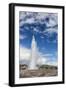 Tourists Gather to Watch Strokker Geyser (Geysir), an Erupting Spring at Haukadalur, Iceland-Michael Nolan-Framed Photographic Print