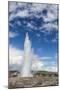 Tourists Gather to Watch Strokker Geyser (Geysir), an Erupting Spring at Haukadalur, Iceland-Michael Nolan-Mounted Photographic Print