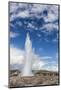 Tourists Gather to Watch Strokker Geyser (Geysir), an Erupting Spring at Haukadalur, Iceland-Michael Nolan-Mounted Photographic Print