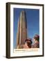 Tourists Gazing at RCA Building, New York City-null-Framed Art Print