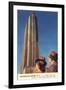 Tourists Gazing at RCA Building, New York City-null-Framed Art Print