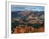 Tourists Hike Along the South Rim of the Grand Canyon-null-Framed Photographic Print