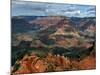 Tourists Hike Along the South Rim of the Grand Canyon-null-Mounted Photographic Print