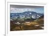 Tourists Hiking to the Smoking Gorely Volcano, Kamchatka, Russia, Eurasia-Michael Runkel-Framed Photographic Print