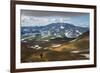 Tourists Hiking to the Smoking Gorely Volcano, Kamchatka, Russia, Eurasia-Michael Runkel-Framed Photographic Print