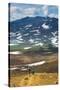 Tourists Hiking to the Smoking Gorely Volcano, Kamchatka, Russia, Eurasia-Michael Runkel-Stretched Canvas