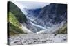 Tourists Hiking Up to the Franz-Joseph Glacier, Westland Tai Poutini National Park, Southern Alps-Michael Runkel-Stretched Canvas