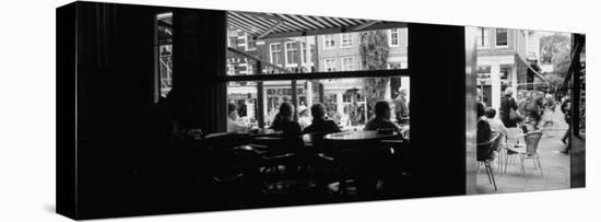 Tourists in a Cafe, Amsterdam, Netherlands-null-Stretched Canvas