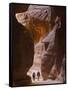 Tourists in Al-Siq, Petra, Jordan-Keren Su-Framed Stretched Canvas