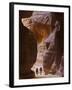 Tourists in Al-Siq, Petra, Jordan-Keren Su-Framed Premium Photographic Print