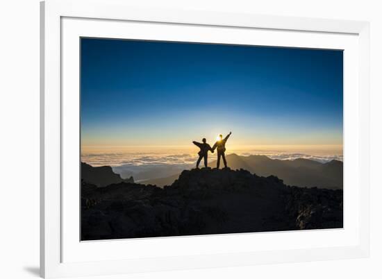 Tourists in Backlight Waiting for Sunset-Michael Runkel-Framed Photographic Print