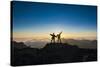 Tourists in Backlight Waiting for Sunset-Michael Runkel-Stretched Canvas