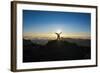 Tourists in Backlight Waiting for Sunset-Michael Runkel-Framed Photographic Print