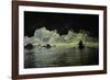 Tourists in cave on Tam Coc, Ngo Dong River, Vietnam-David Wall-Framed Photographic Print