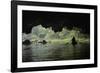 Tourists in cave on Tam Coc, Ngo Dong River, Vietnam-David Wall-Framed Photographic Print